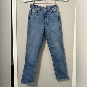 Khaite high rise straight leg jeans